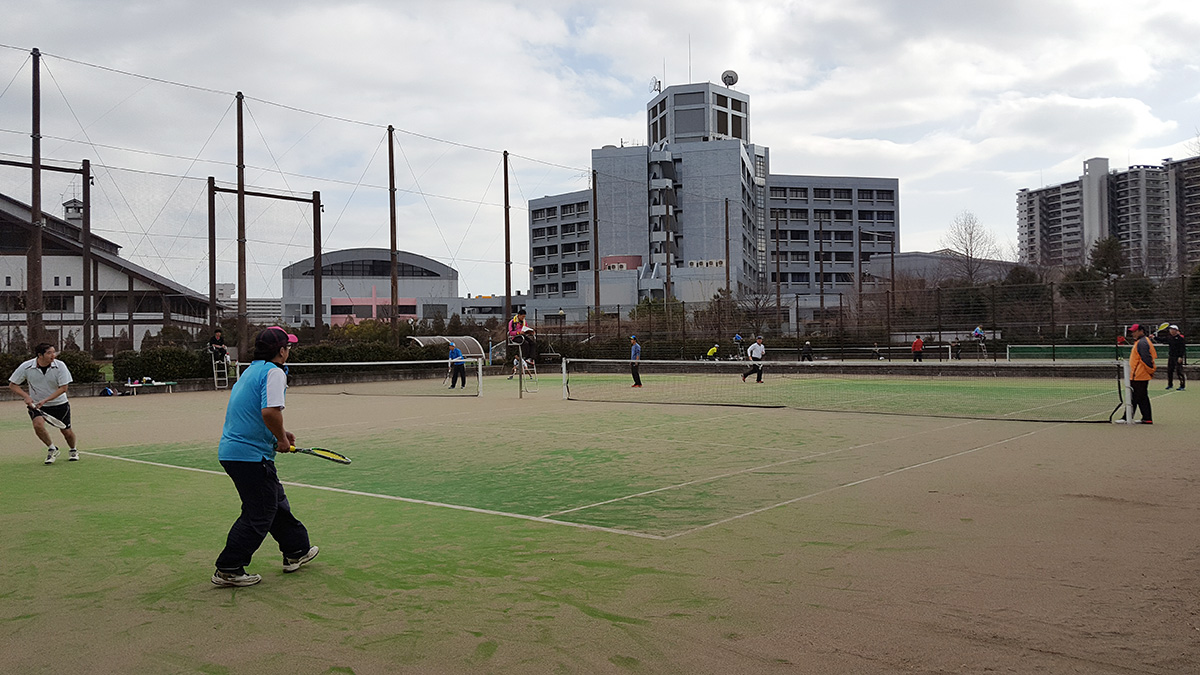 荒川区インビテーション関東成年ソフトテニス大会,都立産業技術高専テニスコート