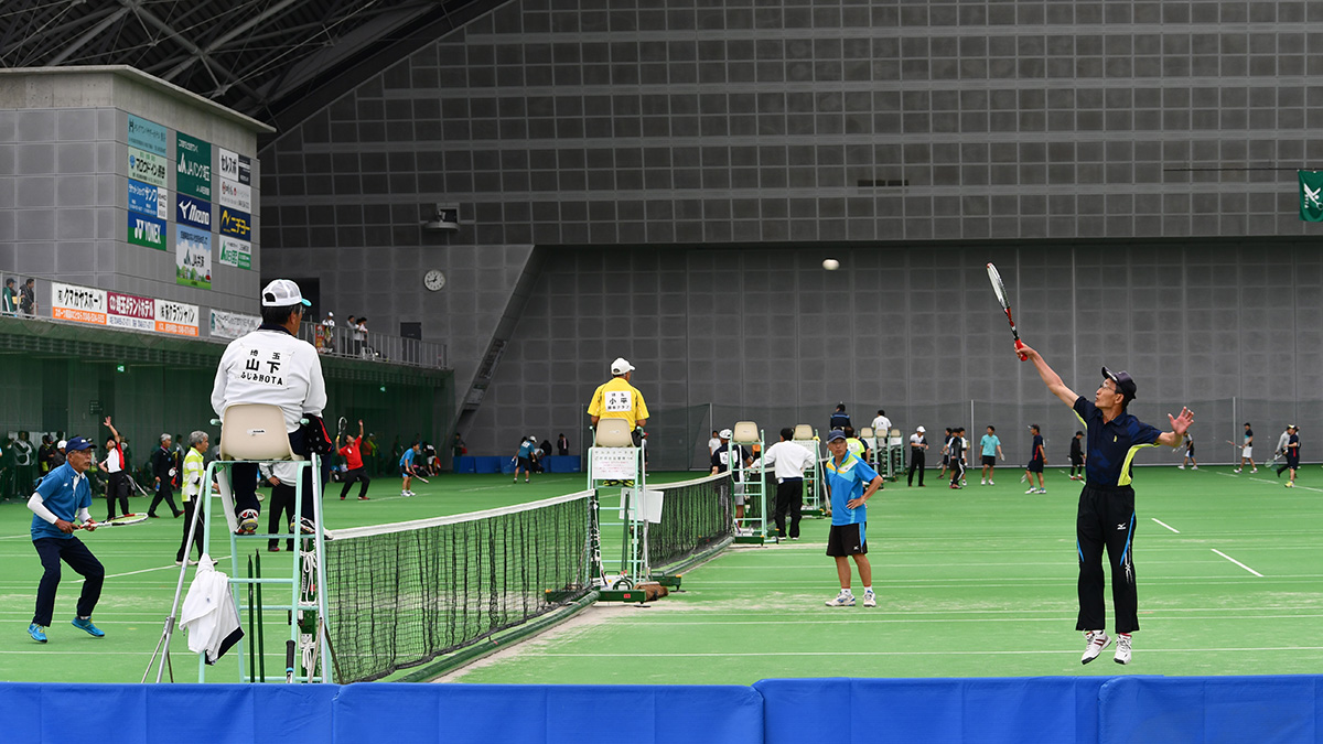 関東ソフトテニス選手権埼玉県予選会,くまがやドーム,シニア