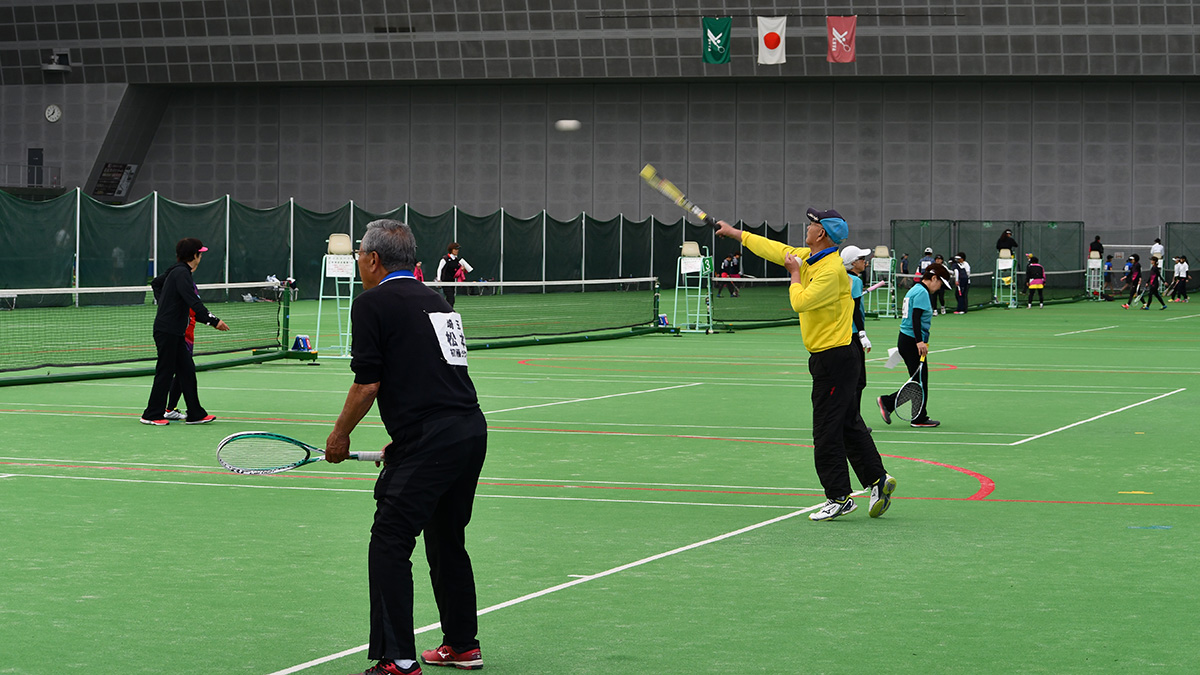 関東ソフトテニス選手権埼玉県予選会,くまがやドーム,シニア