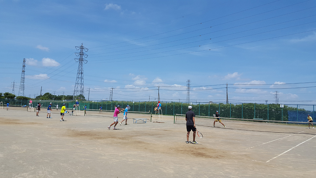 春日部市オープンソフトテニス大会,谷原中西側テニスコート