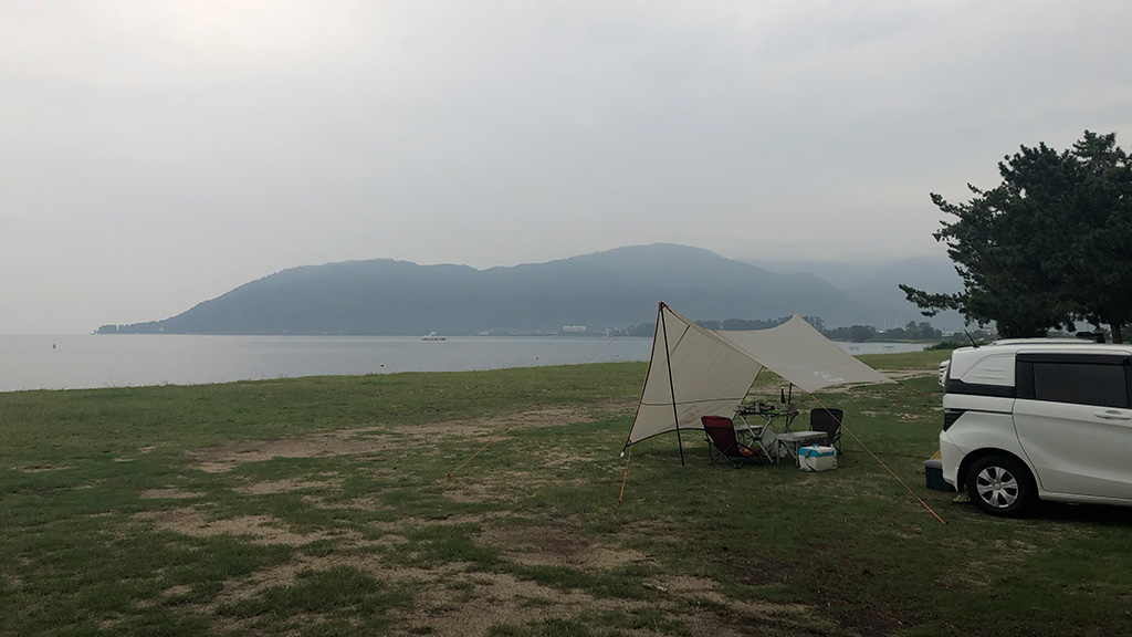琵琶湖,白浜キャンプ場,キャンプ