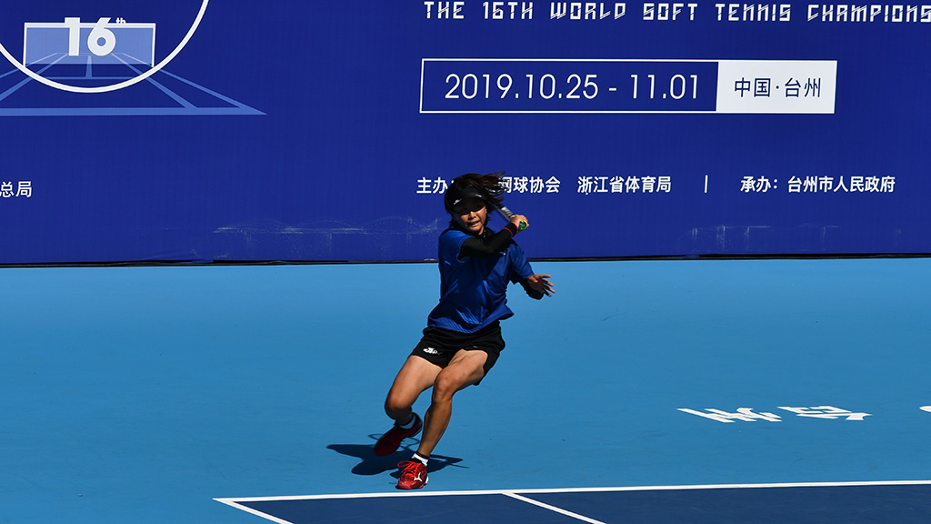 尾上胡桃,2019ソフトテニス世界選手権,国別対抗団体戦(日本-韓国戦)
